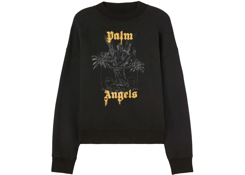 Palm Angels Palms Pencil Crew Sweatshirt Black