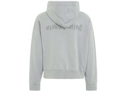 Palm Angels Reverse Logo Zipped Hooded Jacket Grey
