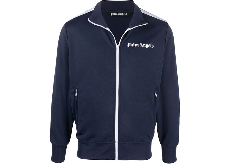 Palm Angels Track Jacket Navy Blue/White/Black Ss22