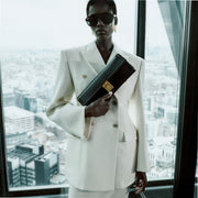 DeMellier The Paris Clutch black smooth