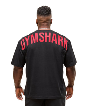 Gymshark Power T-Shirt - Black/Conditioning Red
