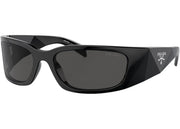 Prada A14S 1AB5S0 Plastic Butterfly Grey Lens Sunglasses Black