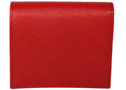 Prada Bifold Wallet (4 Card Slot) Saffiano Leather Red