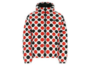 Prada Logo Plaque All-Over Printed Jacket White/Red/Black