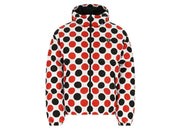 Prada Logo Plaque All-Over Printed Jacket White/Red/Black