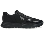 Prada PRAX 01 Sneakers Re-Nylon Brushed Leather Black Black