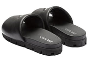 Prada Padded Slides Black Nappa Leather (Men's)