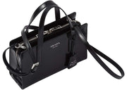 Prada Re-Edition 1995 Brushed-Leather Mini Handbag Black