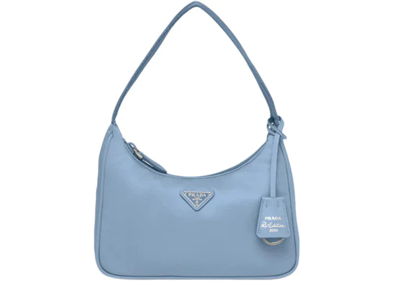 Prada Re-Edition 2000 Re-Nylon Mini Bag Celeste