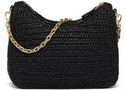 Prada Re-Edition 2005 Raffia Bag Black