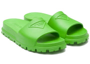 Prada Rubber Slides Apple Green (Men's)