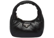 Prada Soft Padded Nappa-Leather Mini Bag Black