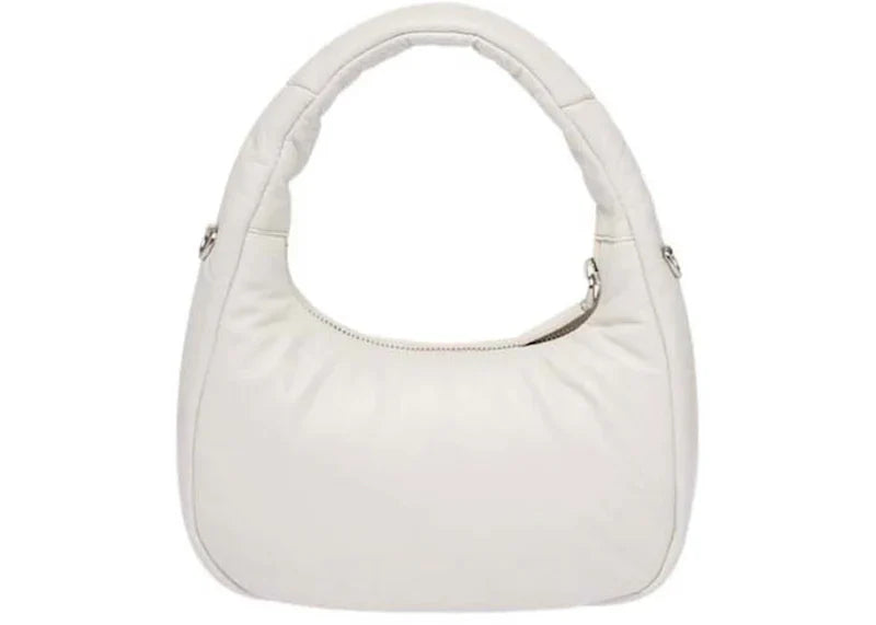 Prada Soft Padded Nappa-Leather Mini Bag White