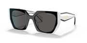 Prada Symbole Logo Rectangle Sunglasses Black/White (SPR15W 09Q-5S0)