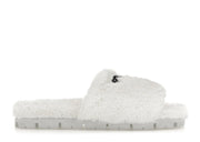 Prada Terry Cloth Slide White Black (Women's)