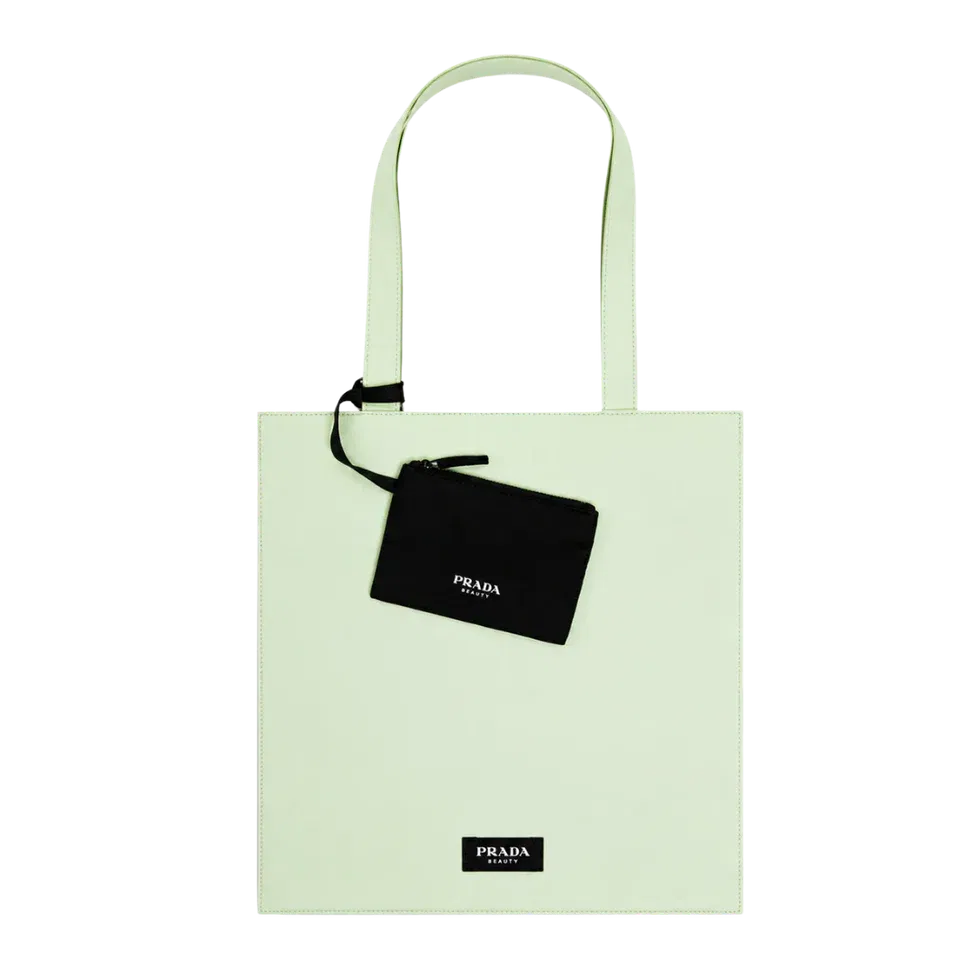 Prada Beauty Reversible Tote Bag - Black & Green