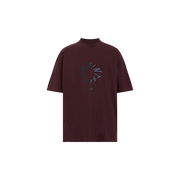 ALL SAINTS HALO SS CREW MARSH RED TSHIRT