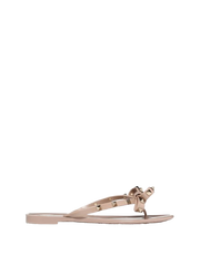 Valentino Rockstud Rubber Slipper (POUDRE)