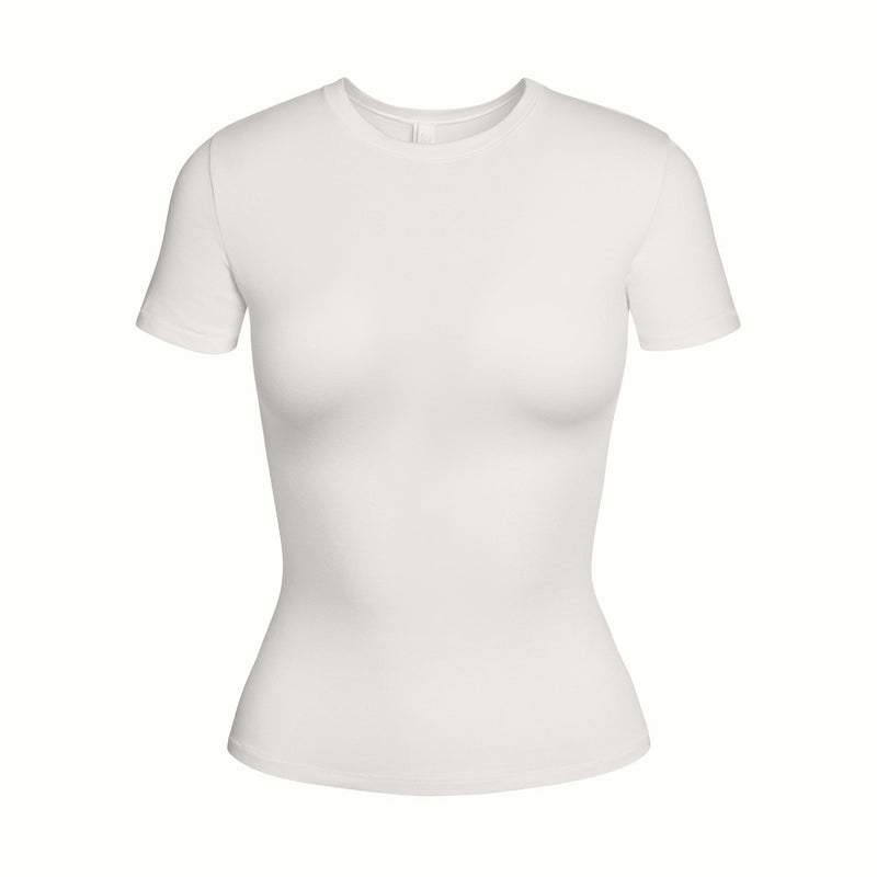 SKIMS COTTON JERSEY T-SHIRT MARBLE