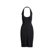 SKIMS PLUNGE HALTER MIDI DRESS