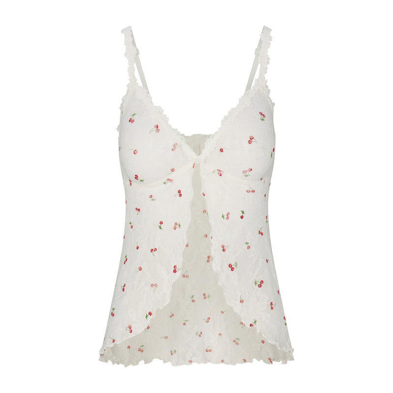 Stretch Lace Babydoll Top