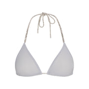 RHINESTONE KNIT TRIANGLE BRALETTE | ZEN BLUE
