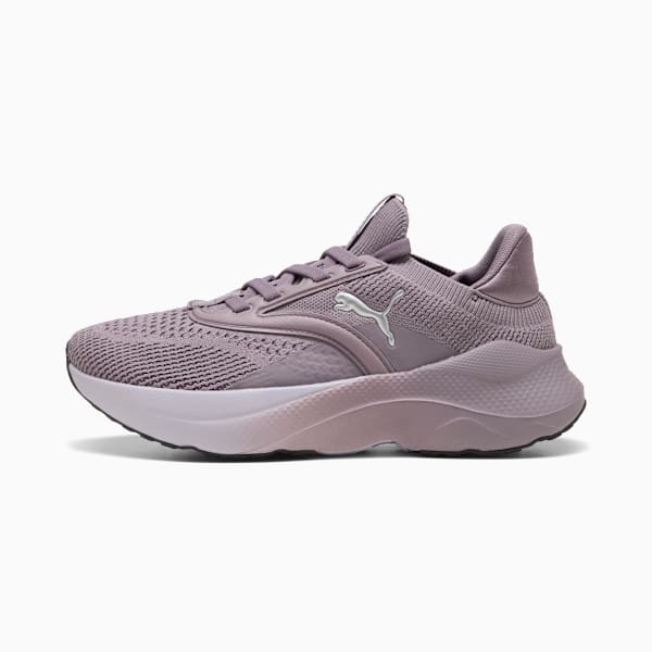 Puma Softride Mayve Women'S Running Shoes Feather Gray-Mauve Mist-Rose Gold