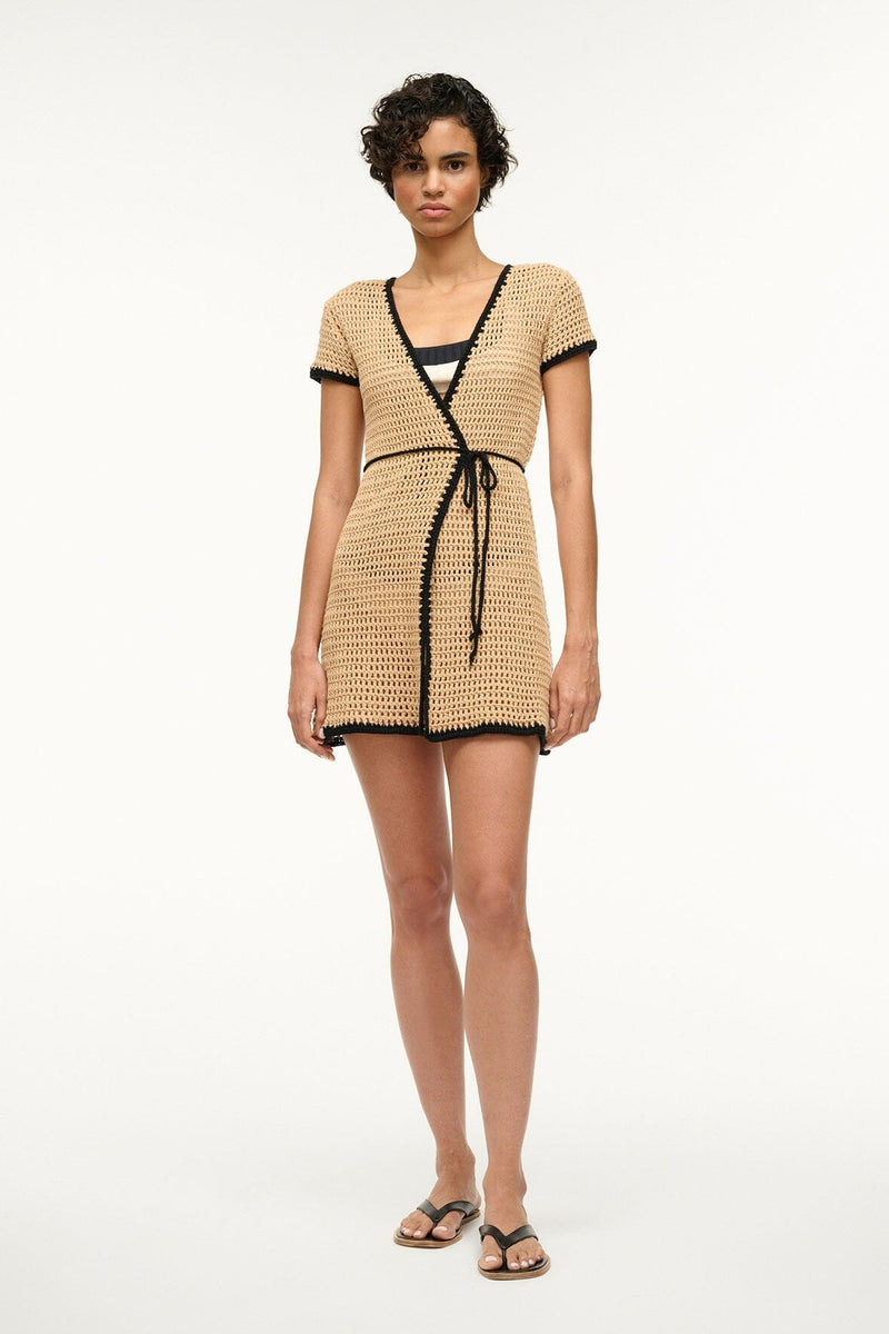 SPRITZ COVERUP DRESS NATURAL BLACK