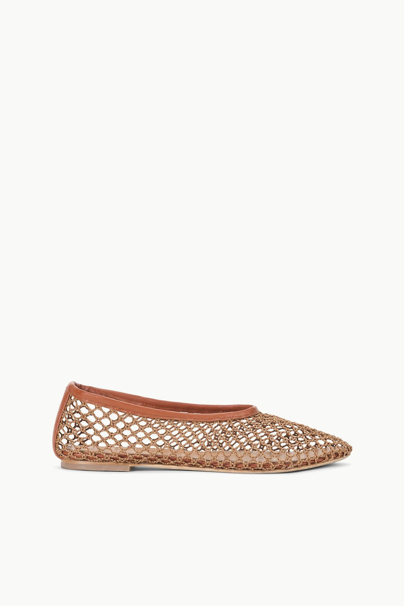 ALBA BALLET FLAT TAN NETTING
