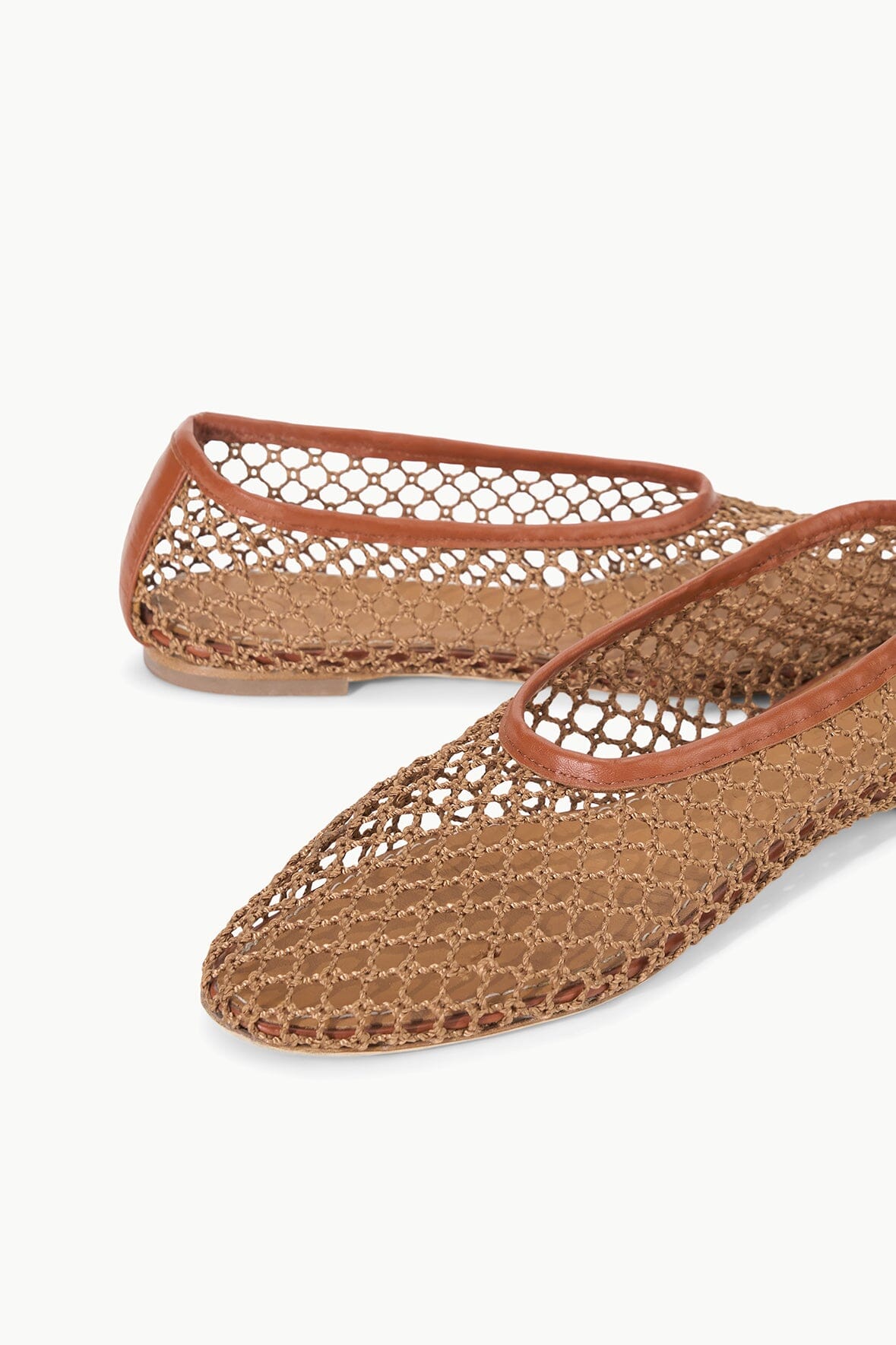 ALBA BALLET FLAT TAN NETTING