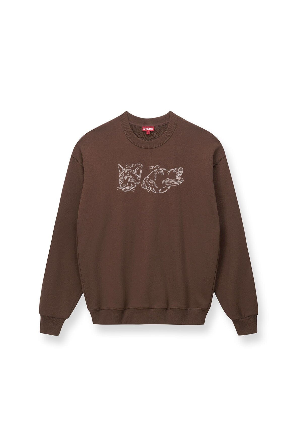 CUSTOM STAUD x C.BONZ OVERSIZED SWEATSHIRT BROWN