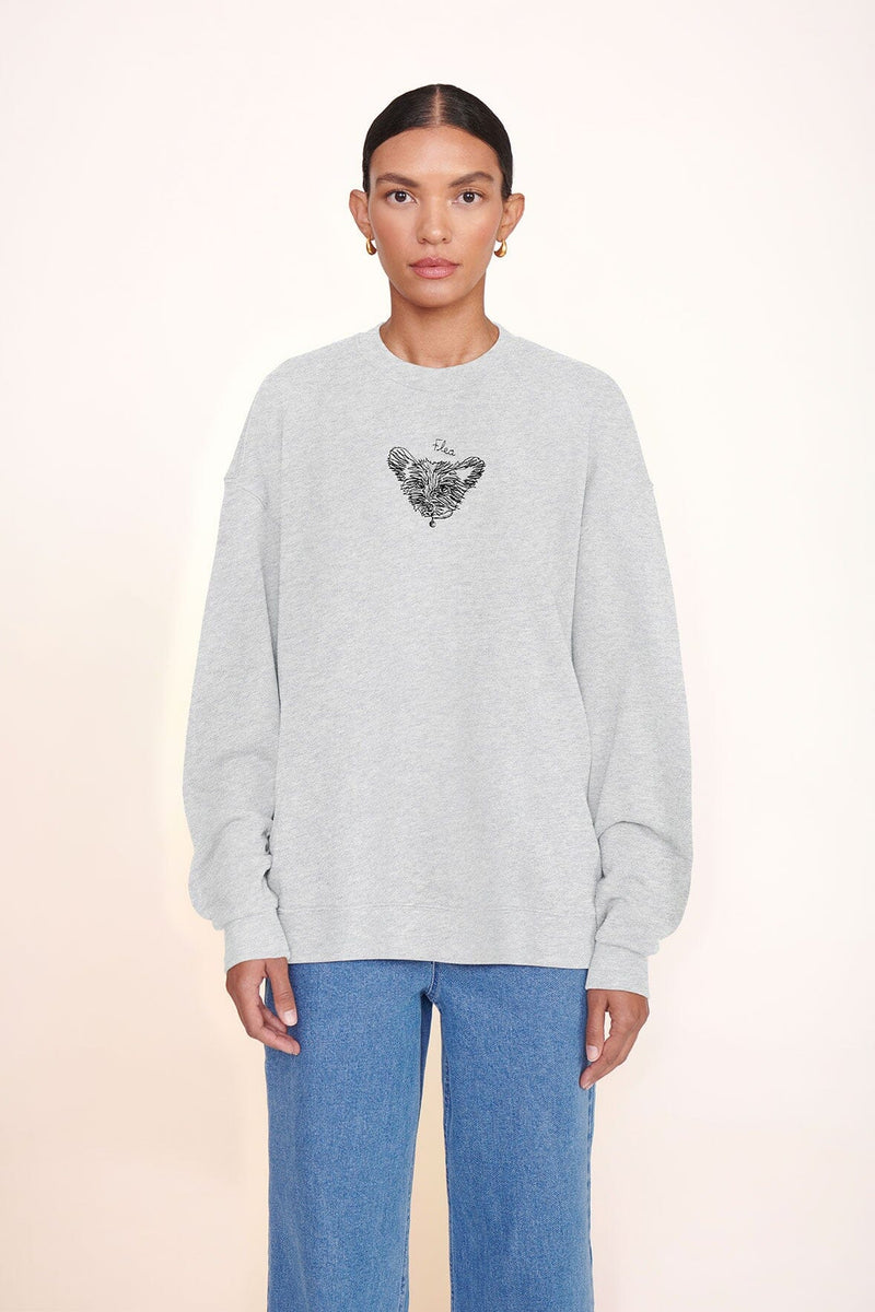 CUSTOM STAUD x C.BONZ OVERSIZED SWEATSHIRT GREY