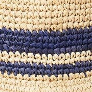 RITA BUCKET HAT NATURAL NAVY