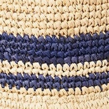 RITA BUCKET HAT NATURAL NAVY