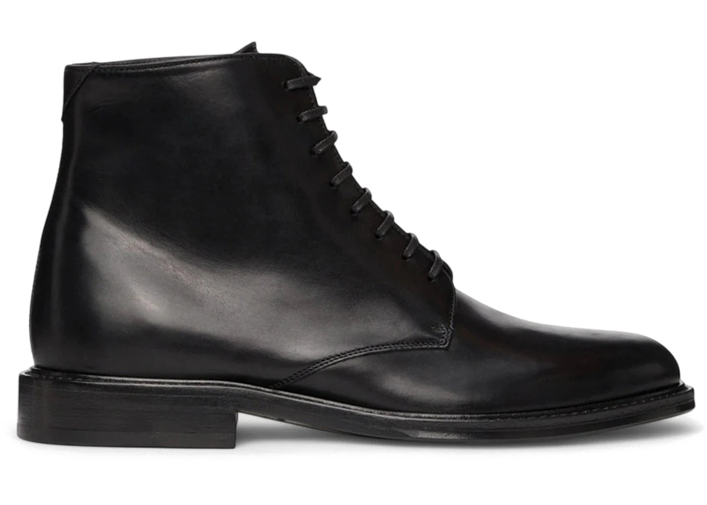 Saint Laurent Army 20 Lace Up Boot Black