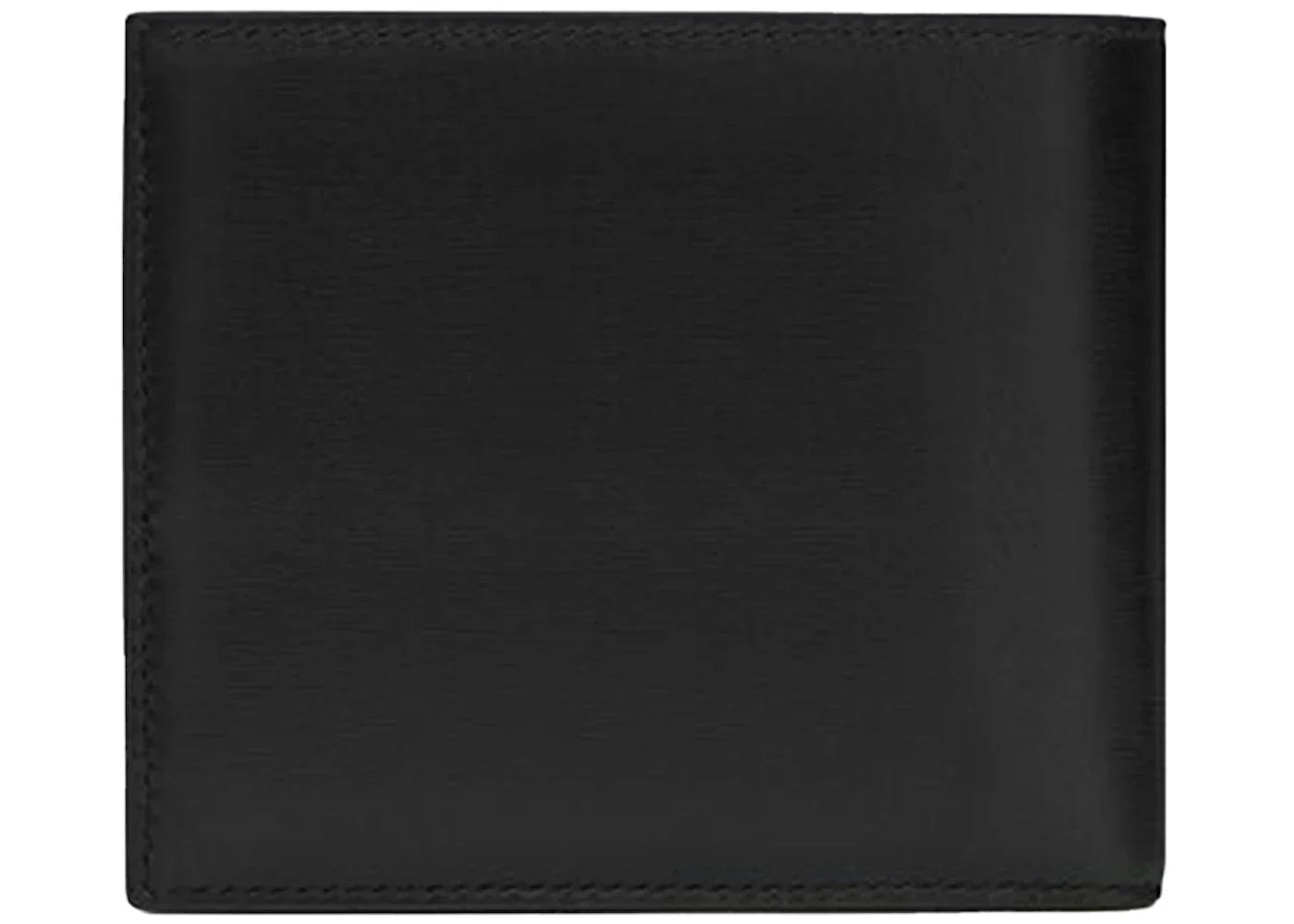 Saint Laurent Cassandre East/West Wallet Silver Logo Black