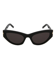 Saint Laurent Cat Eye Sunglasses Black/Black/Grey (SL215GRACE-30002633-001)