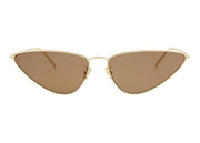 Saint Laurent Cat Eye Sunglasses Gold/Brown (SL487-30011583-003)