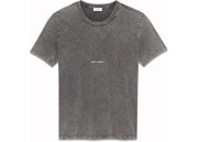 Saint Laurent Logo Rive Gauche T-Shirt Washed Black