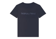 Saint Laurent Reverse Logo T-Shirt Navy