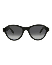 Saint Laurent Round Oval Sunglasses Black/Black/Grey (SL520SUNSE-30013041-001)
