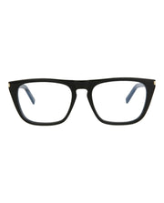 Saint Laurent Square-Frame Acetate Optical Frames Black Black Transparent (SL343-30008559-003)