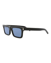 Saint Laurent Square-Frame Acetate Sunglasses Black/Black/Blue (SL461BETTY-30011401-009)