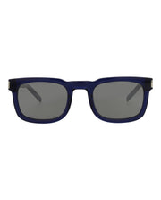 Saint Laurent Square Rectangle Sunglasses Blue/Silver (SL581-30014111-006)