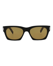 Saint Laurent Square Sunglasses Black/Black/Yellow (SL402-30009329-010)