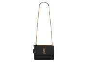 Saint Laurent Sunset Chain Bag Medium Noir