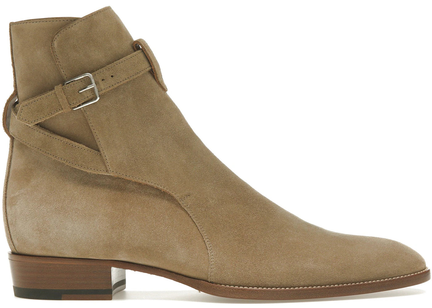 Saint Laurent Wyatt Jodhpur Boot Tobacco Suede