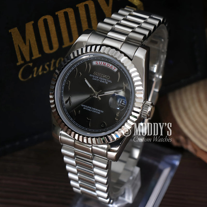 Seikojust Daydate Arabic Deep Grey