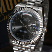 Seikojust Daydate Arabic Deep Grey
