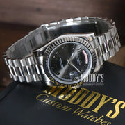 Seikojust Daydate Arabic Deep Grey